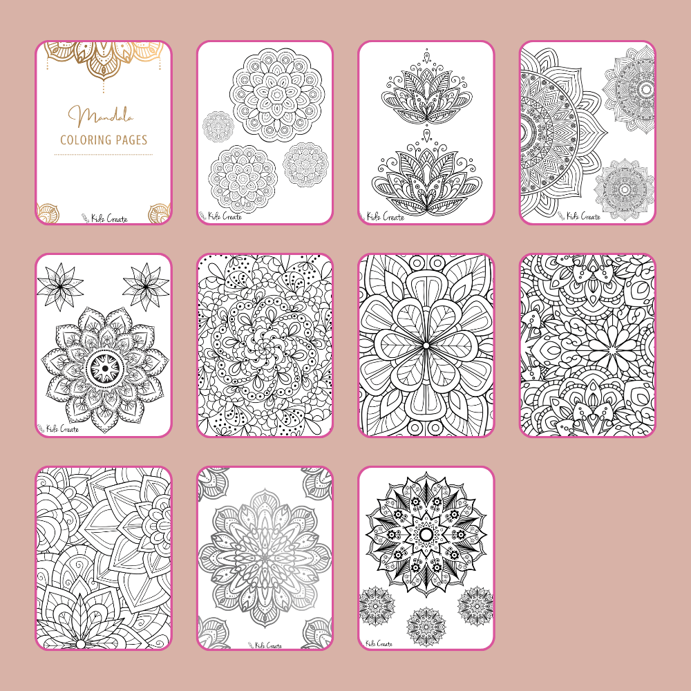 Mandala Coloring Pages for Adults Sample