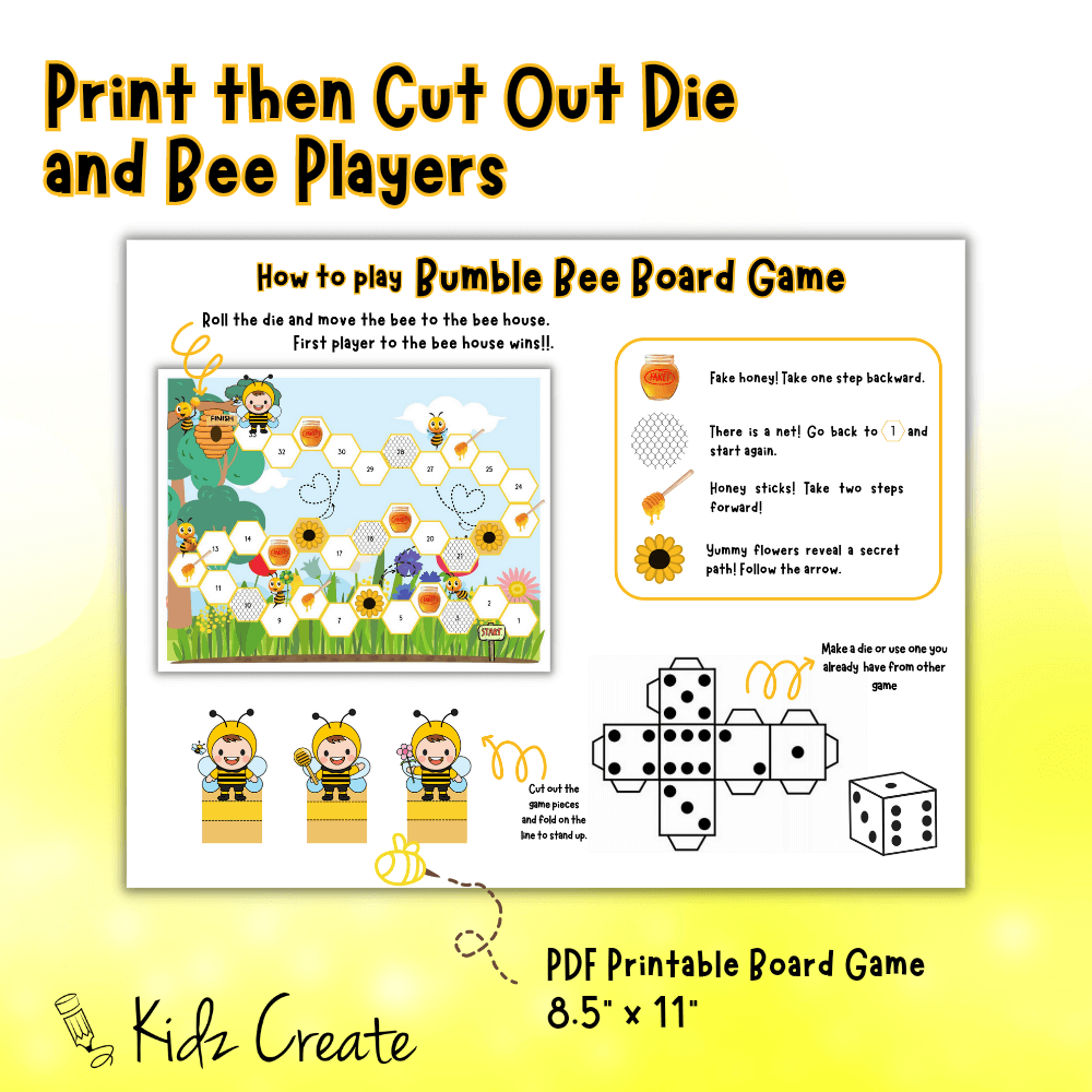Preview of bumbe bee board game