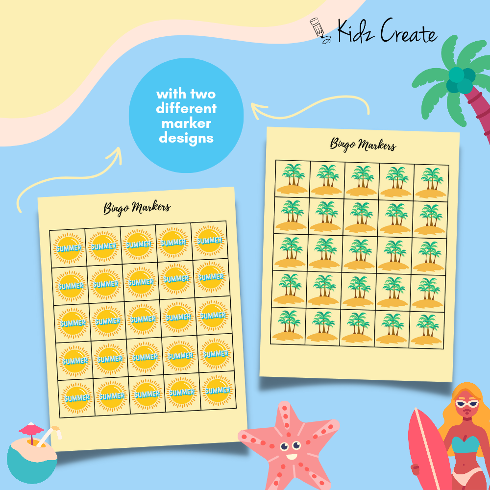 Summer Bingo Markers