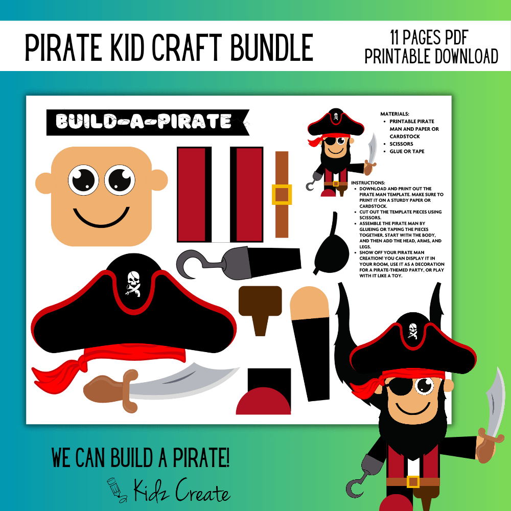 pirate craft bundle build a pirate