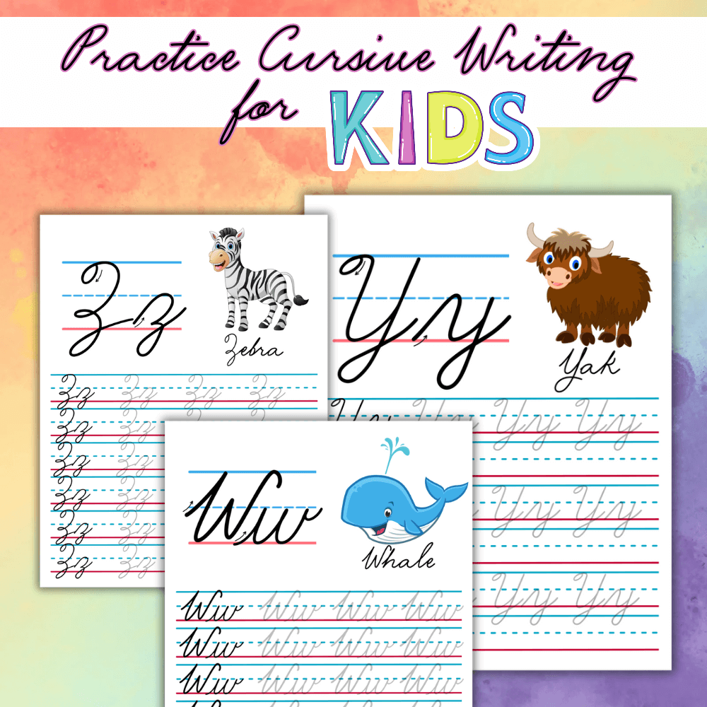 Practice cursive writing book example 2