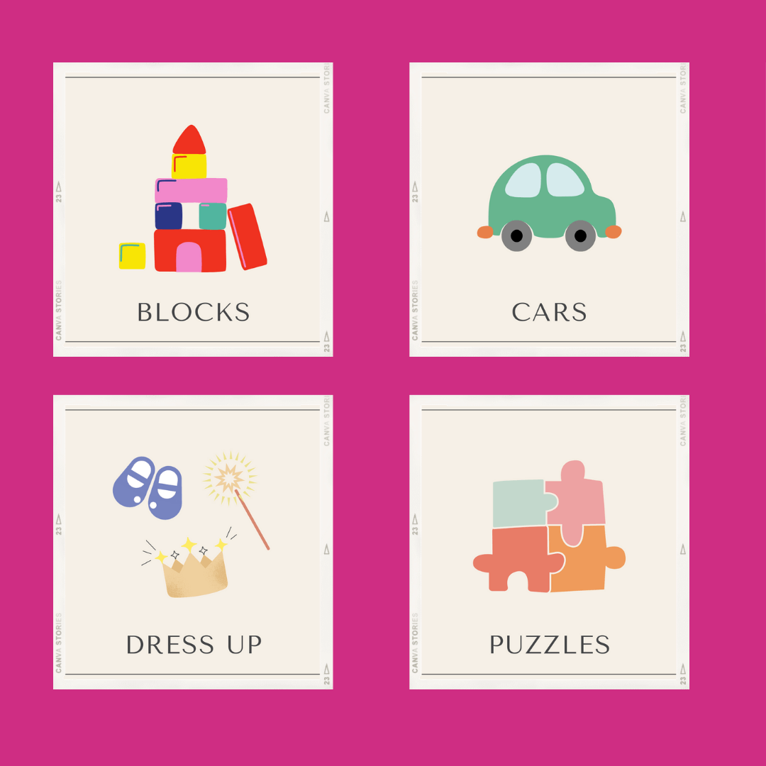 Example of Toy Bin Labels