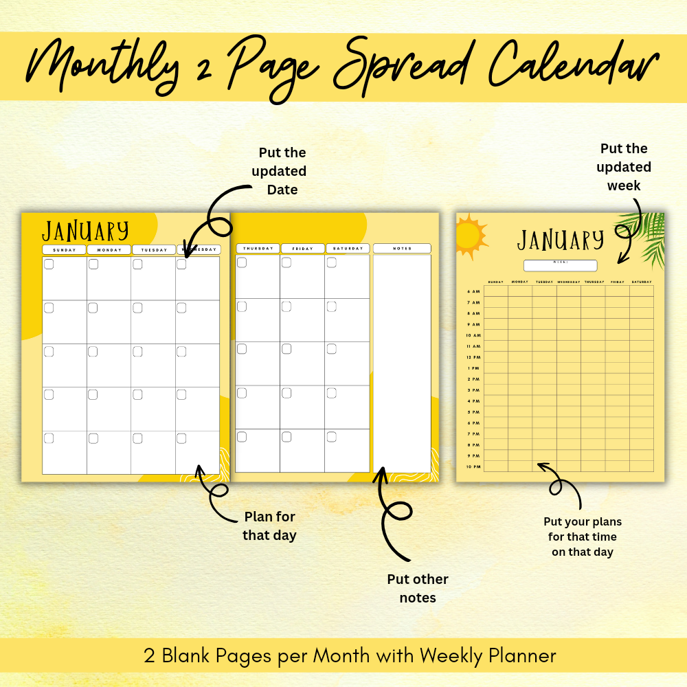 Summer Planner for Kids and Parents - Printable