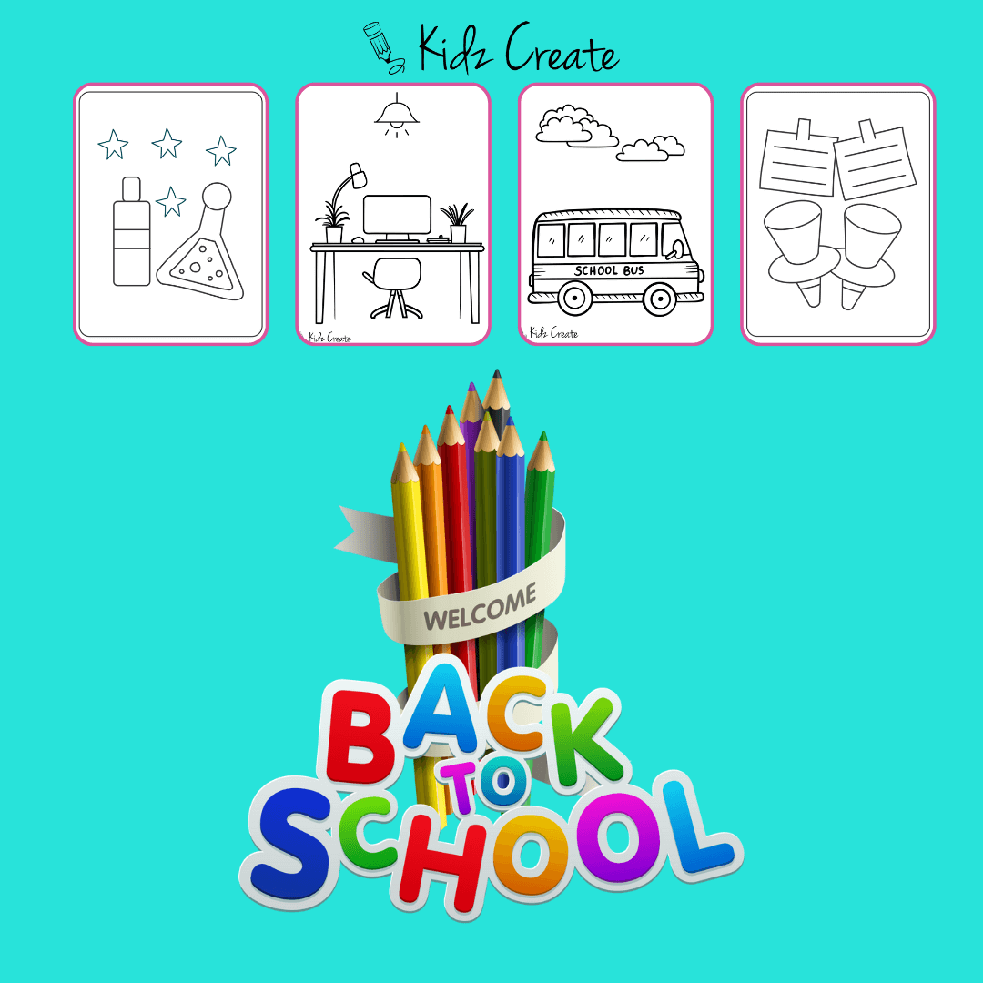 Printable back to school coloring book