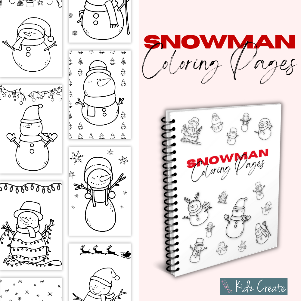 Snowman Coloring Pages, Printable