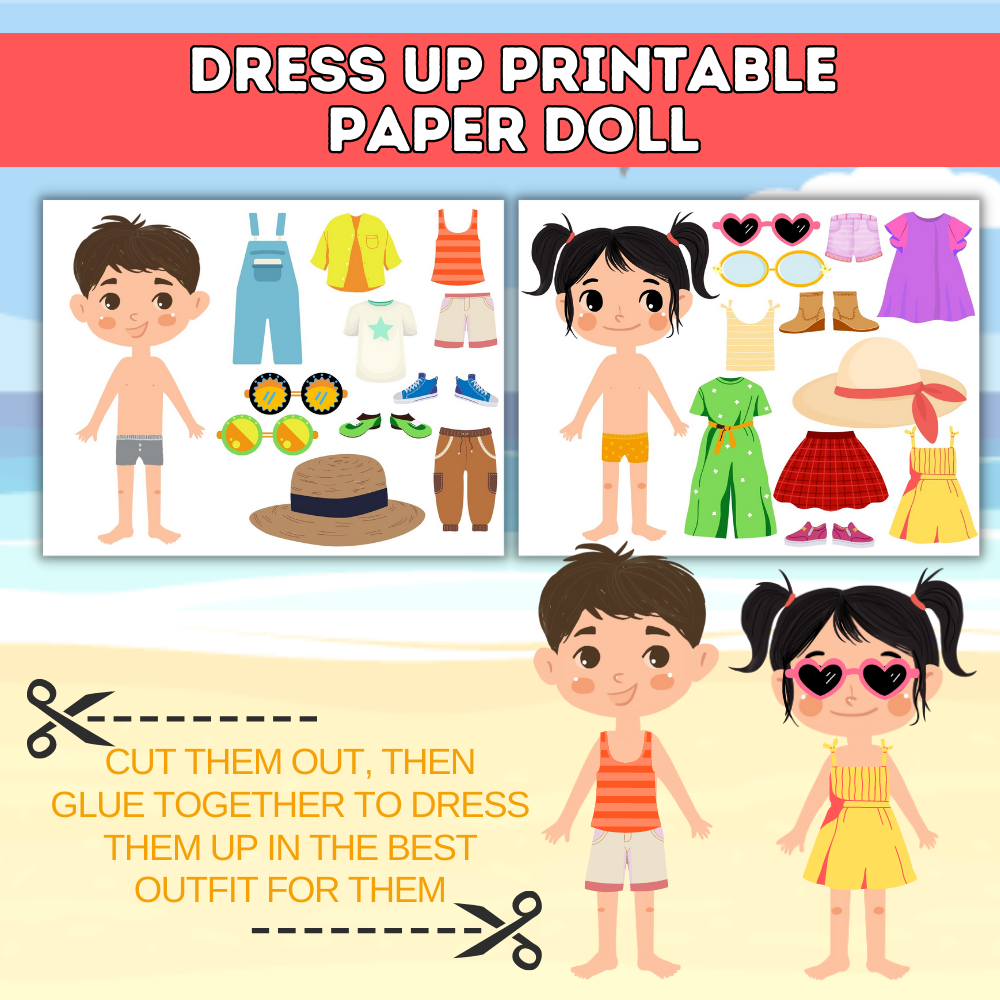 Example of paper Doll kit