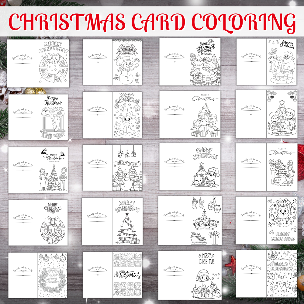 Color-Me Merry Christmas Cards