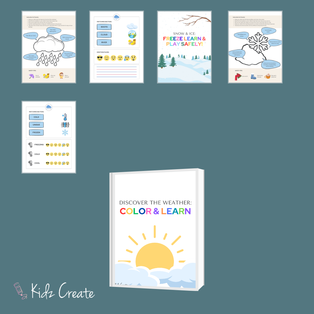 Learn About the Weather Activity Sheets, Printable