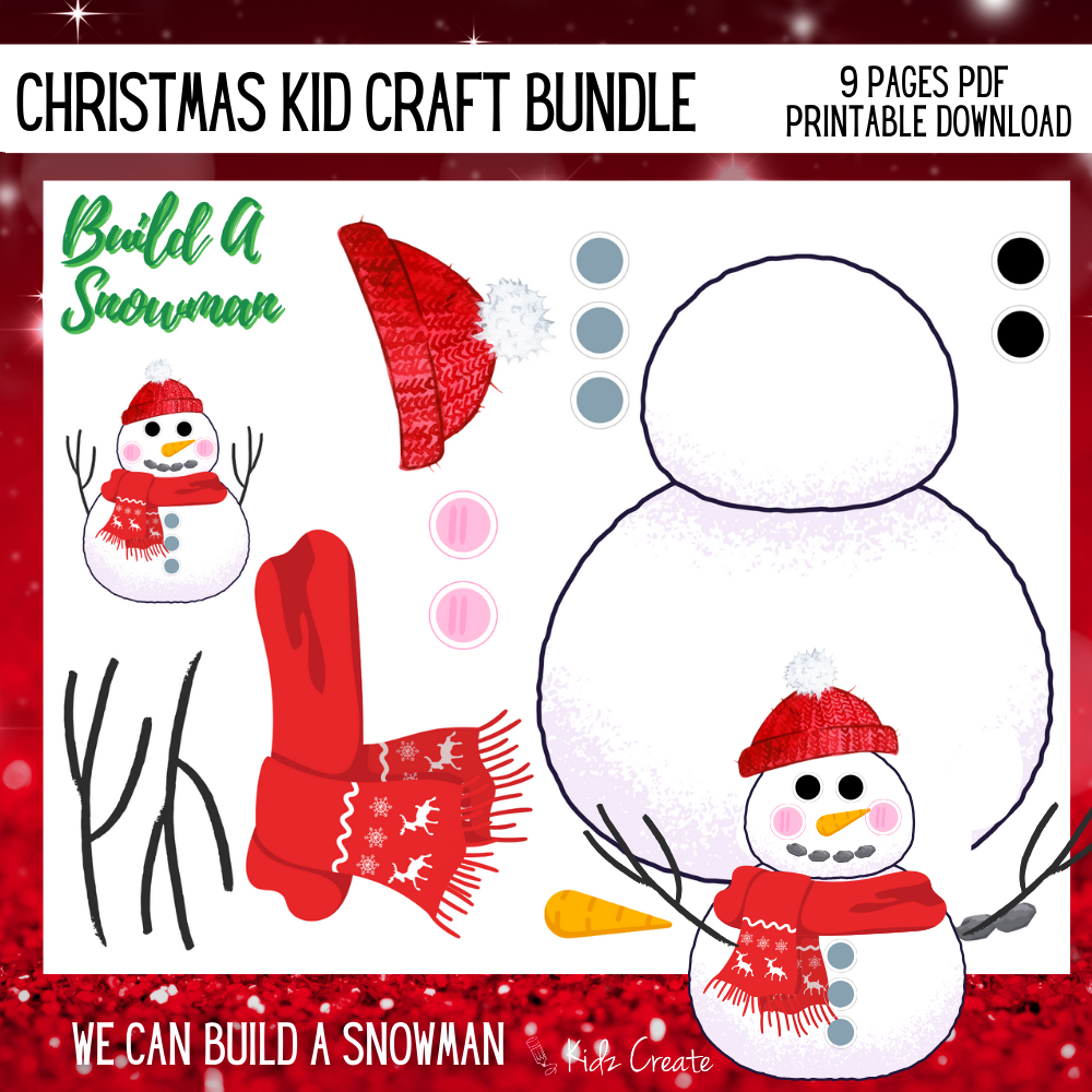 Christmas Craft Bundle, Printable