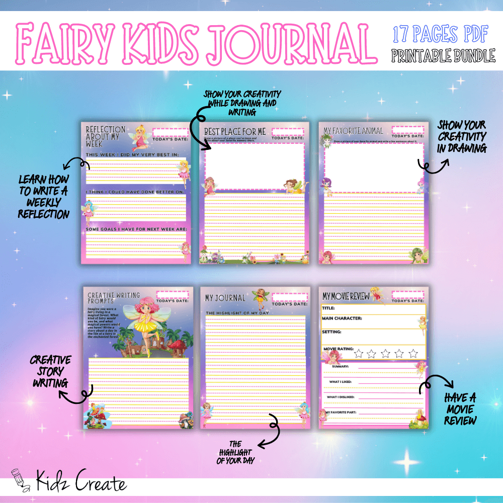 Kids Fairy Journal Sample 4