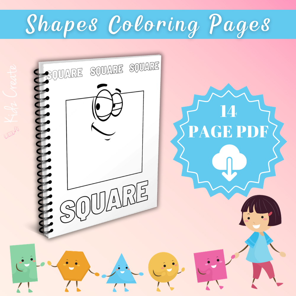 Shapes Coloring Pages, Printable