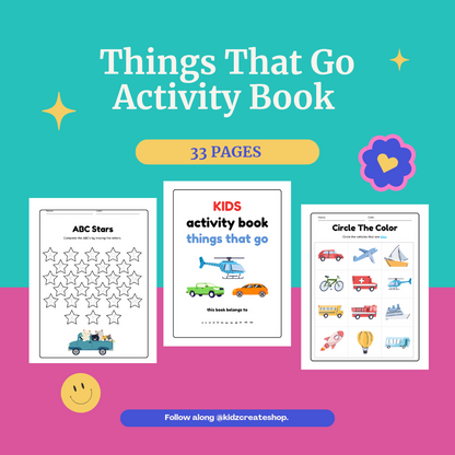 Things that go activity book 