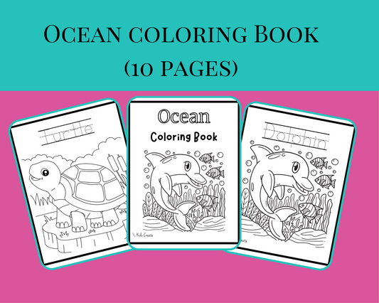 Ocean Animal Coloring Book 
