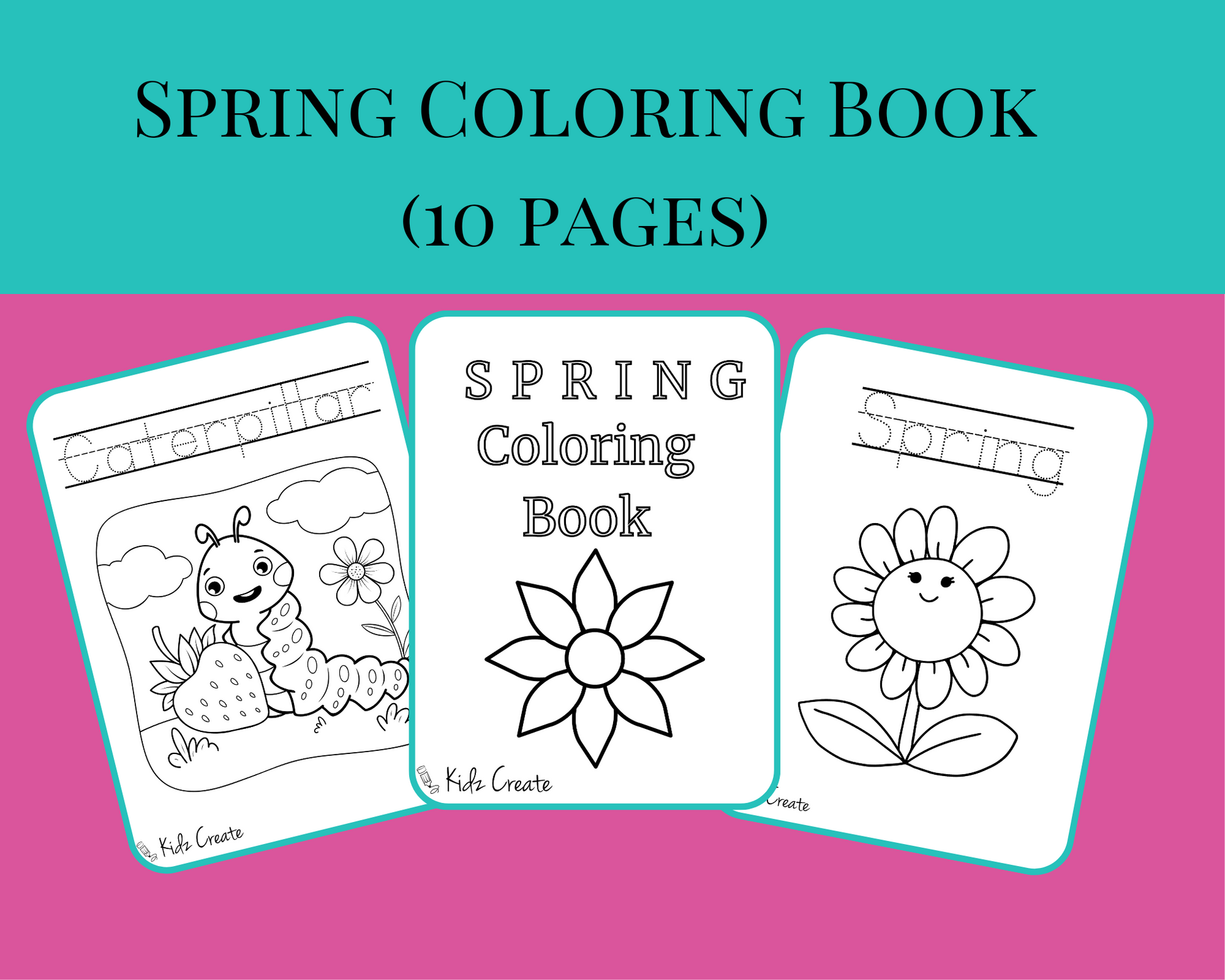 Spring Coloring Book 