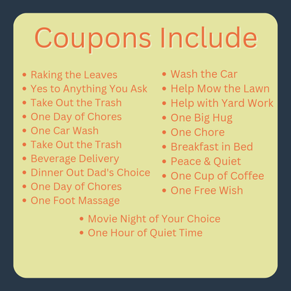 Explanation of coupons included 