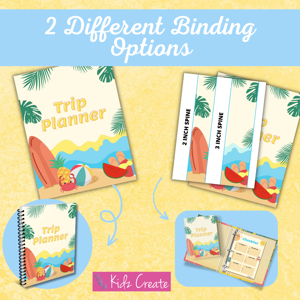 Summer Trip Planner for Kids or Adults Inside Look 