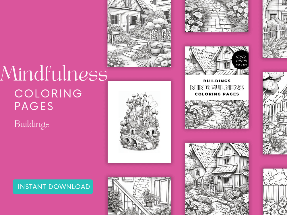 Mindfulness coloring books for adult 