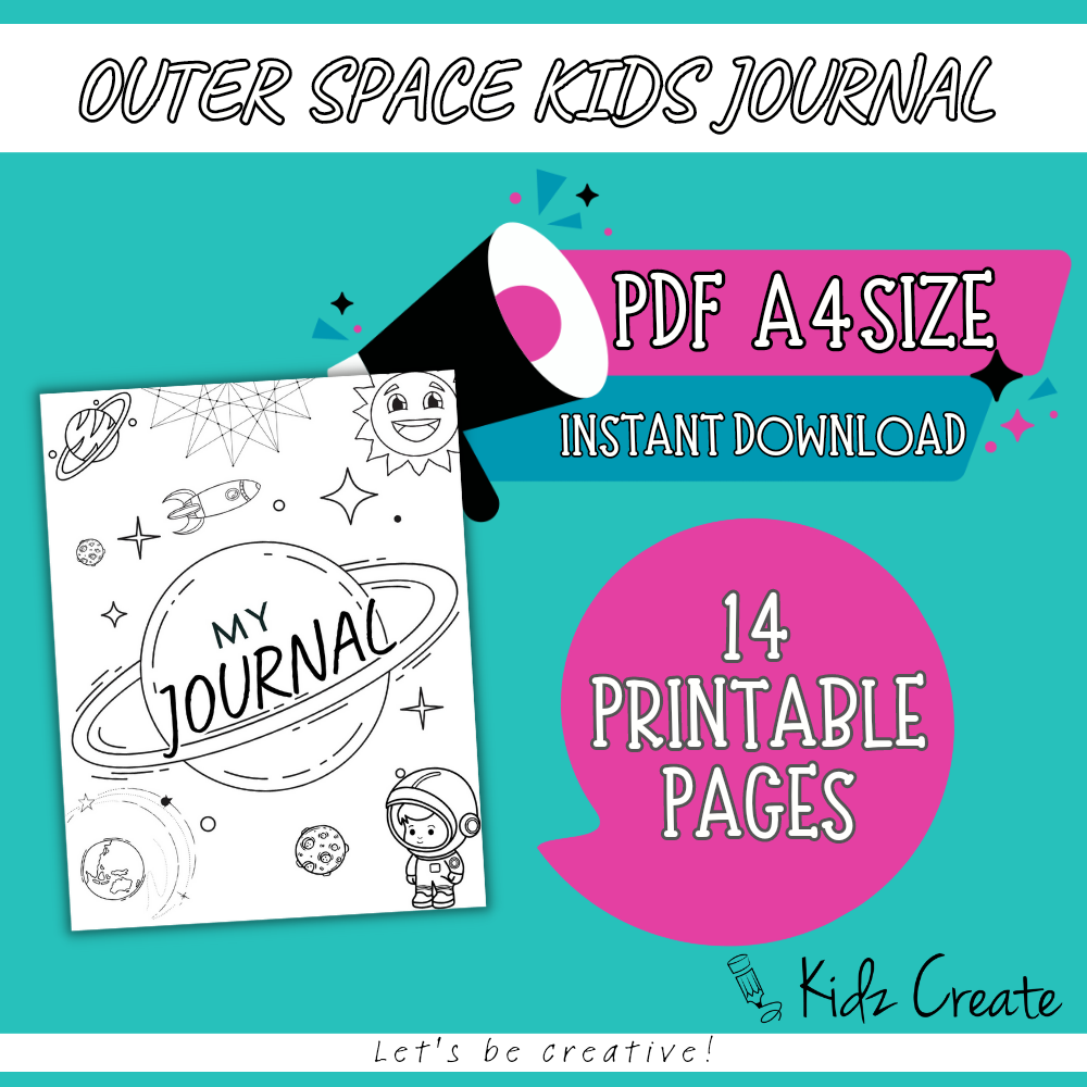 Space journal for kids 