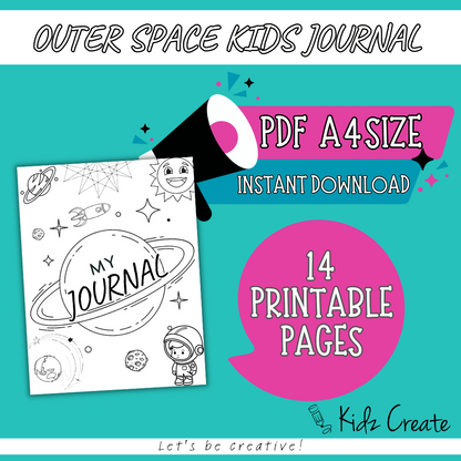 Space journal for kids 