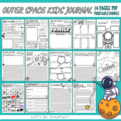 Example of space journal pages 