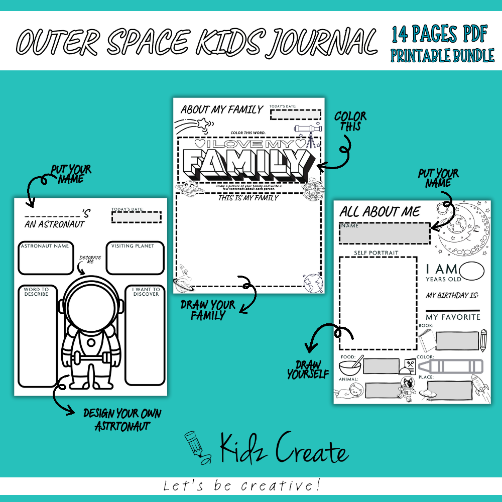 Space Journal example pages 