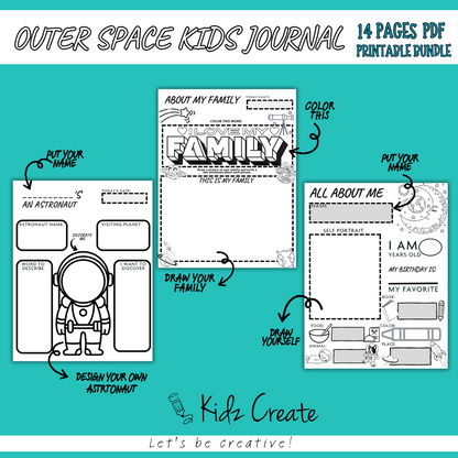 Space Journal example pages 