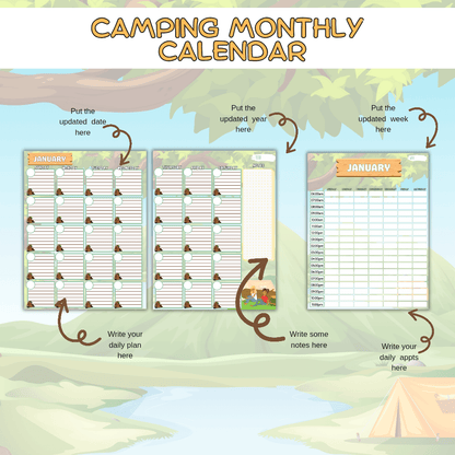 Printable Camping Planner Interior