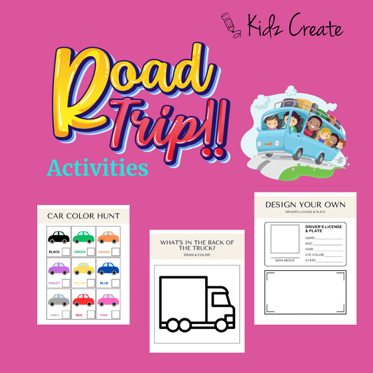 Printable Road Trip Activity Sheets 
