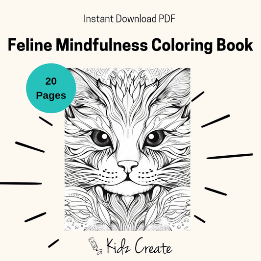 Feline Coloring Pages for Adults 