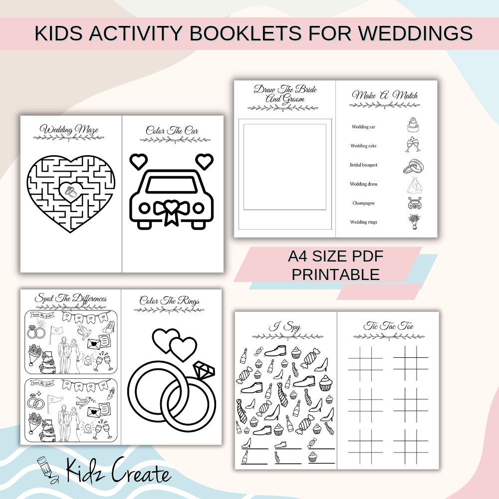 Wedding Activity Booklet for Kids 