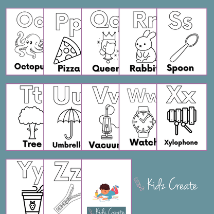Alphabet Coloring book for kids 