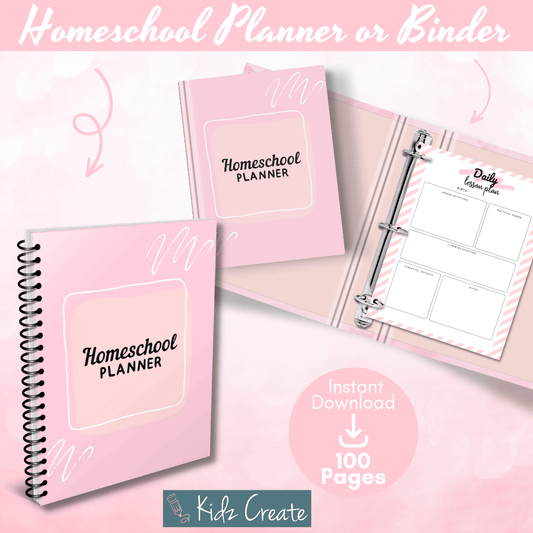 Printable homeschool planner 
