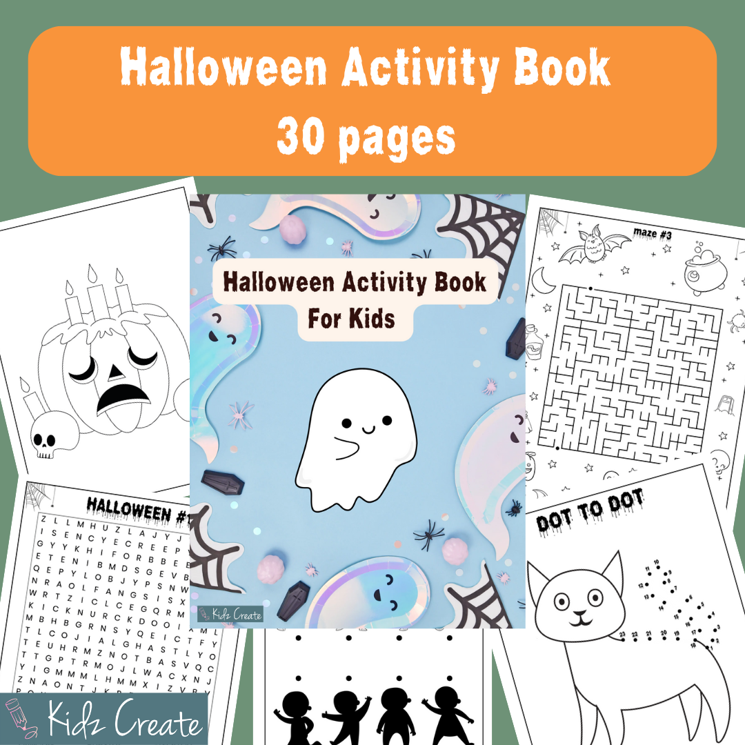 Halloween Activity Book, Printable