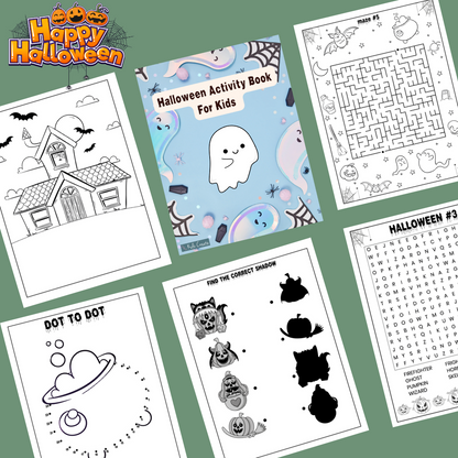 Halloween Activity Book, Printable