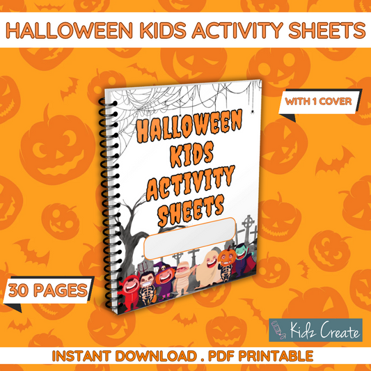 Halloween Kids Activity Sheets