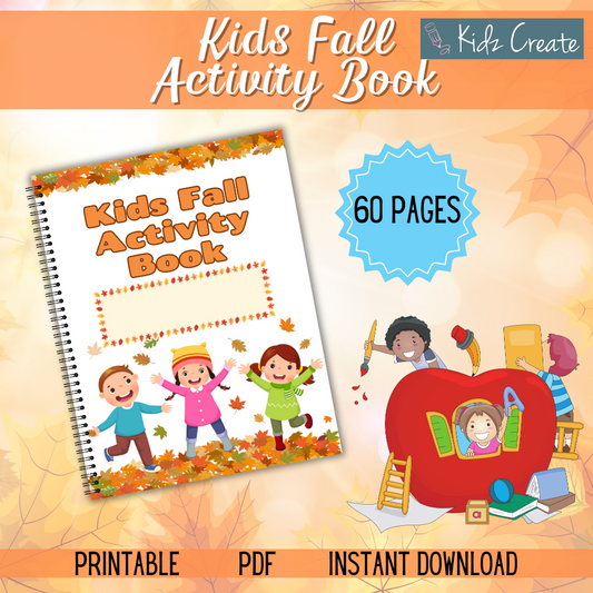 Kid Fall Activity Book, Printable