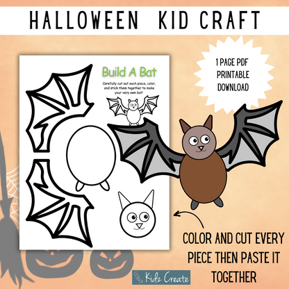 Halloween Build-a-Friend Printable Craft Kit